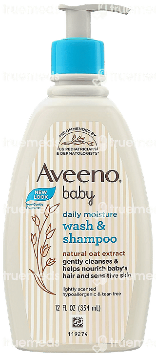 Aveeno Baby New Daily Moisture Wash And Shampoo 354ml