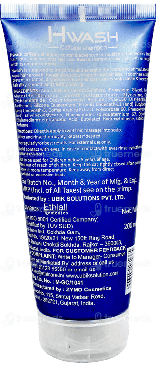 Hwash Caffeine Shampoo 200Ml