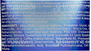 Hwash Caffeine Shampoo 200Ml