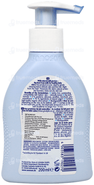 Sanosan Baby Bath & Shampoo 200Ml