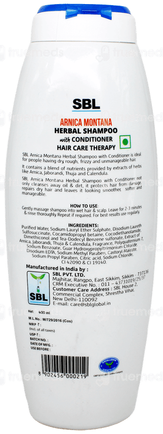 Sbl Arnica Montana Herbal Shampoo With Conditioner 400Ml
