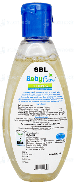 Sbl Baby Care Shampoo 100ml