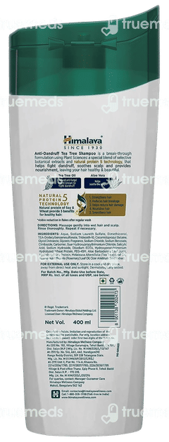 Himalaya Anti Dandruff With Tea Tree Shampoo 400ml