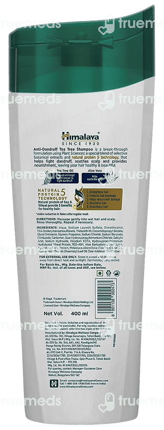 Himalaya Antidandruff Tea Tree Shampoo 400 ML