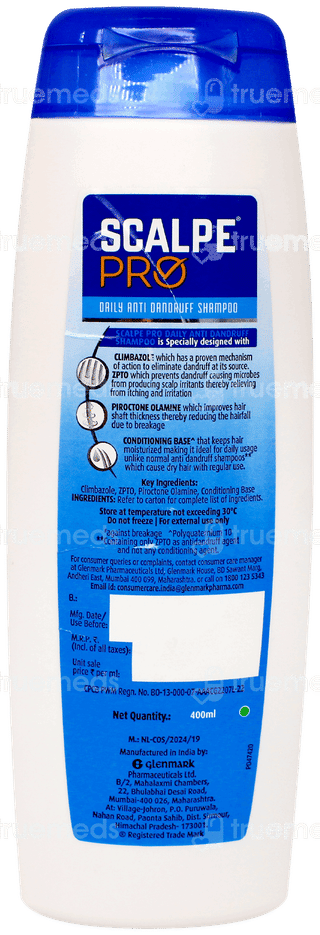 Scalpe Pro Daily Anti Dandruff Shampoo 400Ml