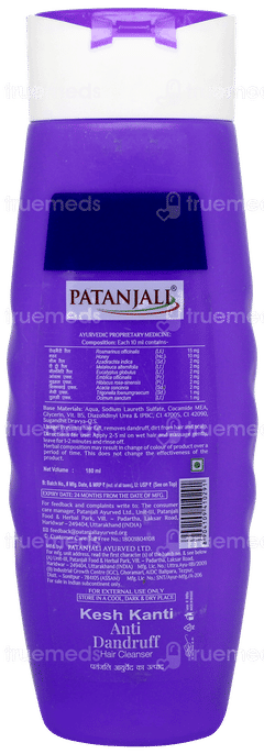 Patanjali Kesh Kanti New Anti Dandruff Hair Cleanser 180Ml