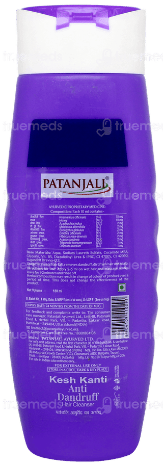 Patanjali Kesh Kanti New Anti Dandruff Hair Cleanser 180Ml