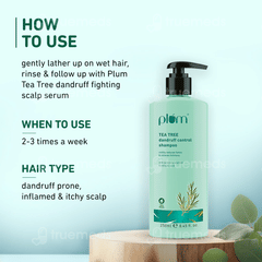 Plum Tea Tree Dandruff Control Shampoo 250ml