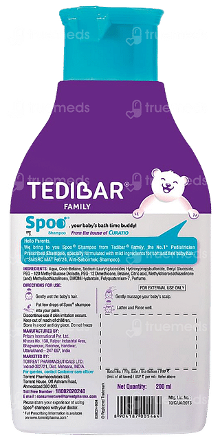 Tedibar Spoo Gentle Baby Shampoo 200ml