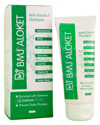 Bmj Aloket Anti Dandruff Shampoo 90 Ml
