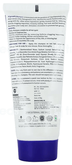 Ecgrow Fg Shampoo 100Ml Ecgrow Fg Shampoo 100Ml