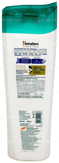 Himalaya New Anti Dandruff Tea Tree Shampoo 180Ml With Himalaya Neem & Turmeric Soap 75Gm Free