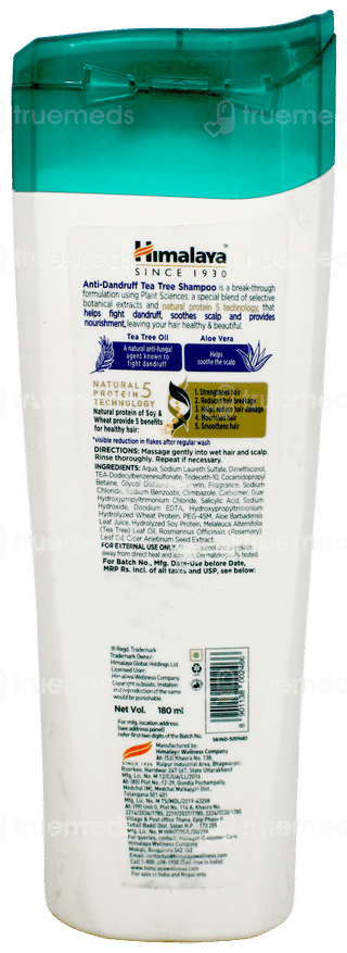 Himalaya New Anti Dandruff Tea Tree Shampoo 180Ml With Himalaya Neem & Turmeric Soap 75Gm Free