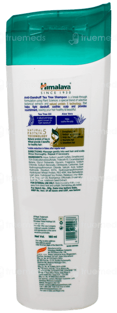 Himalaya New Anti Dandruff Tea Tree Shampoo 180Ml With Himalaya Neem & Turmeric Soap 75Gm Free