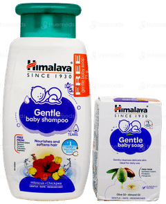 Himalaya Gentle Baby Shampoo 200ml With Himalaya Gentle Baby Soap 75gm Free