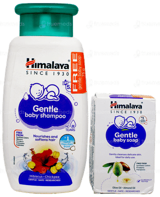 Himalaya Gentle Baby Shampoo 200ml With Himalaya Gentle Baby Soap 75gm Free