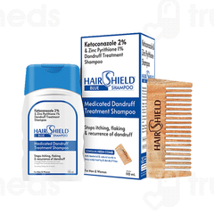 Hairshield Blue Shampoo With Neem Comb 110ml