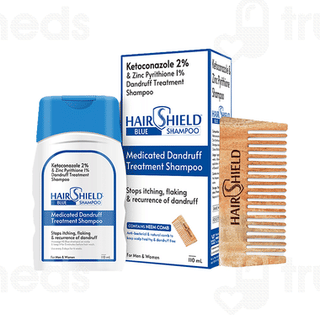 Hairshield Blue Shampoo With Neem Comb 110ml