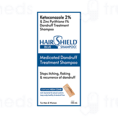Hairshield Blue Shampoo With Neem Comb 110ml