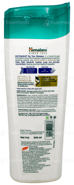 Himalaya New Improved Anti Dandruff Tea Tree Shampoo 340ml