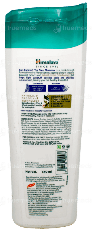 Himalaya New Improved Anti Dandruff Tea Tree Shampoo 340ml