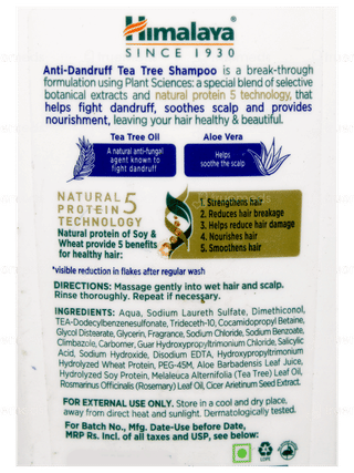 Himalaya New Improved Anti Dandruff Tea Tree Shampoo 340ml