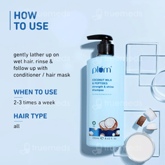 Plum Coconut Milk & Peptides Strength & Shine Shampoo 250ml