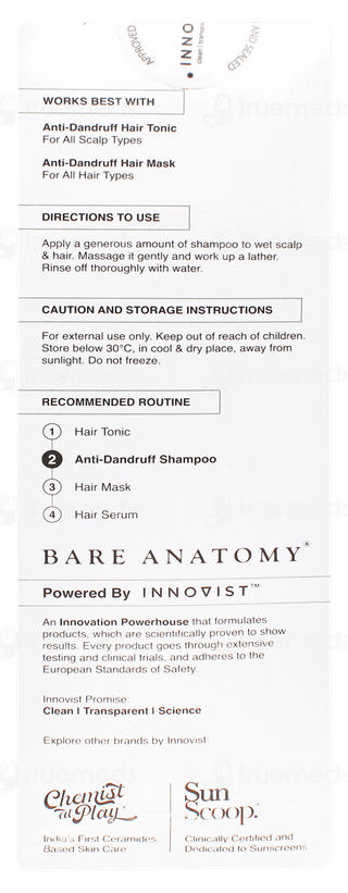 Bare Anatomy Expert Anti Dandruff Shampoo 250ml