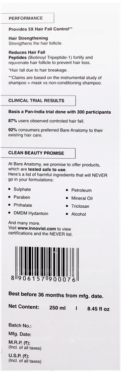 Bare Anatomy Expert Anti Hair Fall Shampoo 250Ml