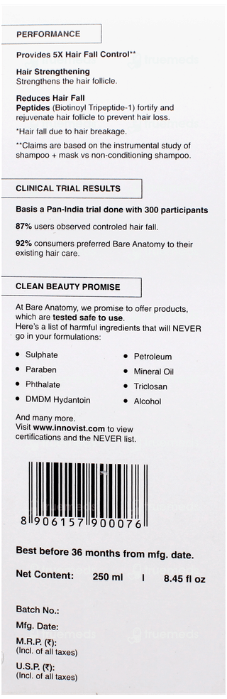 Bare Anatomy Expert Anti Hair Fall Shampoo 250Ml