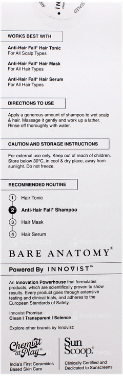 Bare Anatomy Expert Anti Hair Fall Shampoo 250Ml