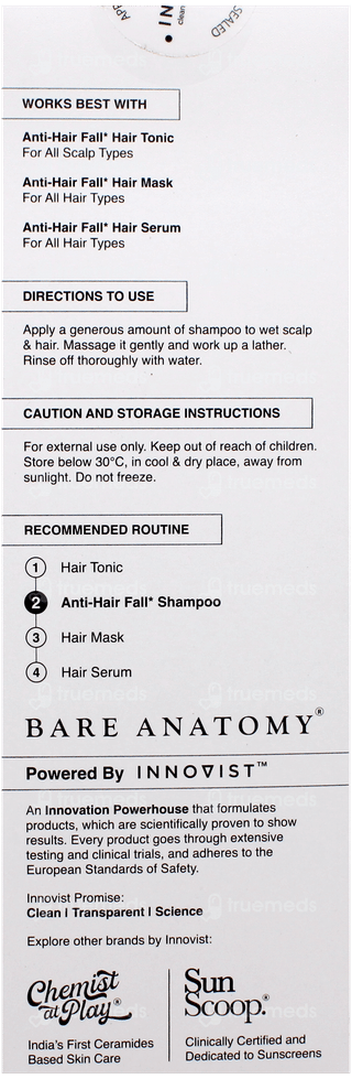 Bare Anatomy Expert Anti Hair Fall Shampoo 250Ml