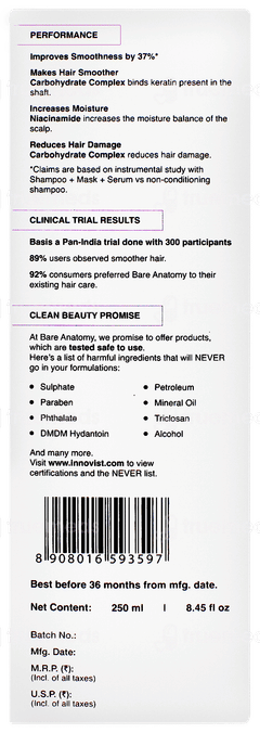 Bare Anatomy Expert Ultra Smoothing Shampoo 250ml