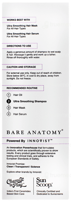 Bare Anatomy Expert Ultra Smoothing Shampoo 250ml