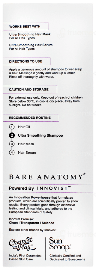 Bare Anatomy Expert Ultra Smoothing Shampoo 250ml