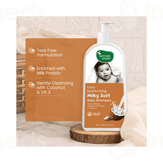 Mother Sparsh Daily Moisturizing Milky Soft Baby Shampoo 400ml