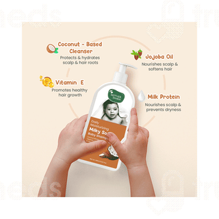 Mother Sparsh Daily Moisturizing Milky Soft Baby Shampoo 400ml