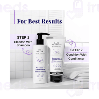 Bare Anatomy Rosemary & Coconut Milk Hydrating Shampoo 200ml