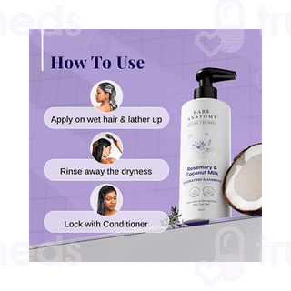 Bare Anatomy Rosemary & Coconut Milk Hydrating Shampoo 200ml