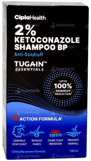 Tugain Essentials 2% Ketoconazole Anti Dandruff Shampoo 100ml