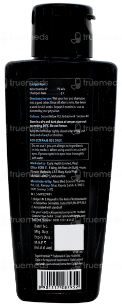 Tugain Essentials 2% Ketoconazole Anti Dandruff Shampoo 100ml Tugain Essentials 2% Ketoconazole Anti Dandruff Shampoo 100ml