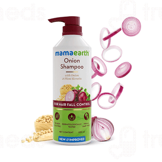 Mamaearth Onion Shampoo For Hair Fall Control 650ml