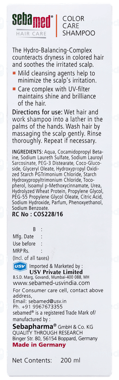 Sebamed Color Care Shampoo 200ml Sebamed Color Care Shampoo 200ml