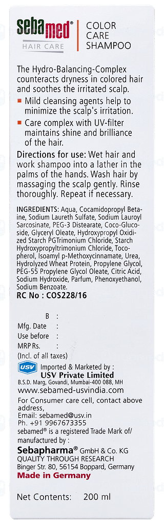 Sebamed Color Care Shampoo 200ml