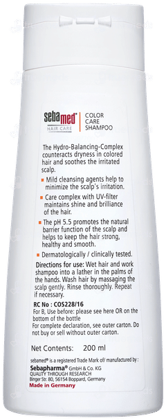 Sebamed Color Care Shampoo 200ml Sebamed Color Care Shampoo 200ml