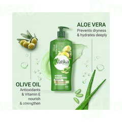 Dabur Vatika Naturals Olive & Aloe Vera Intense Moisturizing Shampoo 640ml Dabur Vatika Naturals Olive & Aloe Vera Intense Moisturizing Shampoo 640ml