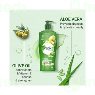 Dabur Vatika Naturals Olive & Aloe Vera Intense Moisturizing Shampoo 640ml
