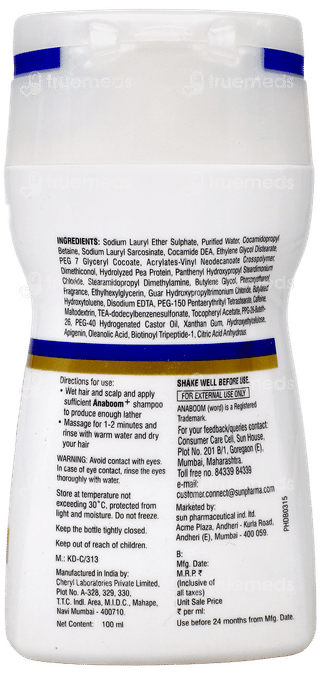 Anaboom + Anti Hairfall Shampoo 100Ml