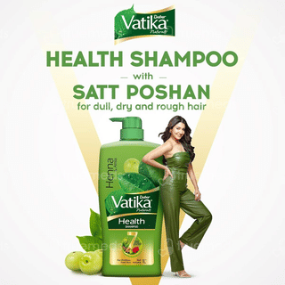 Dabur Vatika Naturals Henna And Amla Shampoo 340Ml