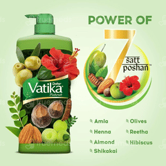 Dabur Vatika Naturals Henna And Amla Shampoo 340Ml